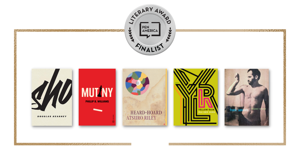2022 PEN/Voelcker Award For Poetry Finalists book covers