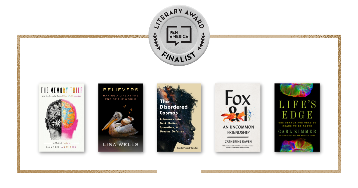 2022 PEN/E.O. Wilson Literary Science Writing Award finalists book covers