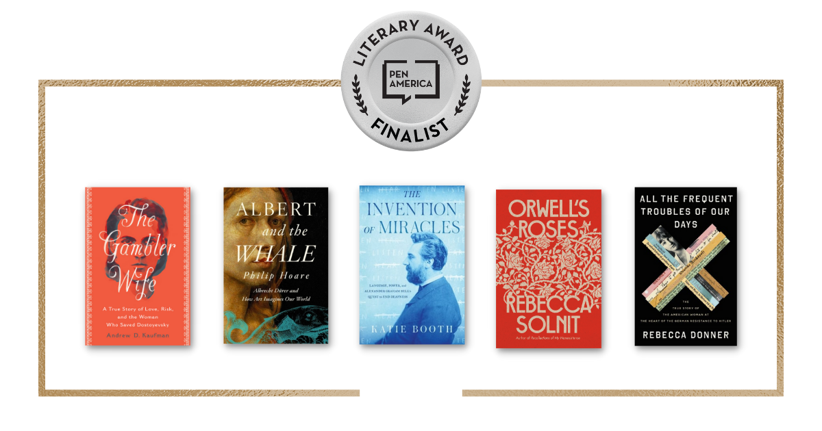 2022 PEN/Jacqueline Bograd Weld Award For Biography finalists book covers