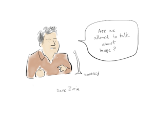 drawing of Dave Ziria from the 2022 World Voices Festival