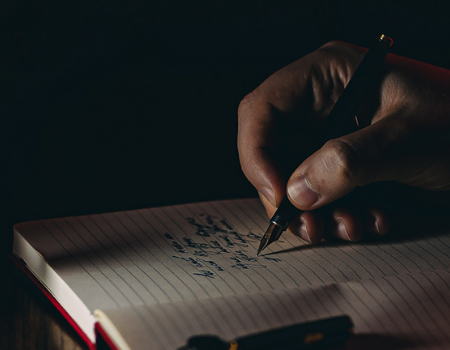 Unsplash Writing In Journal 450x350