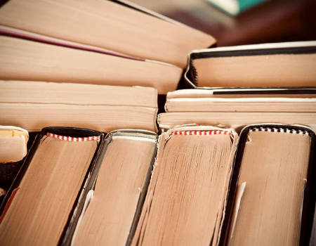 Hardcover Books Stock Photo 450x350