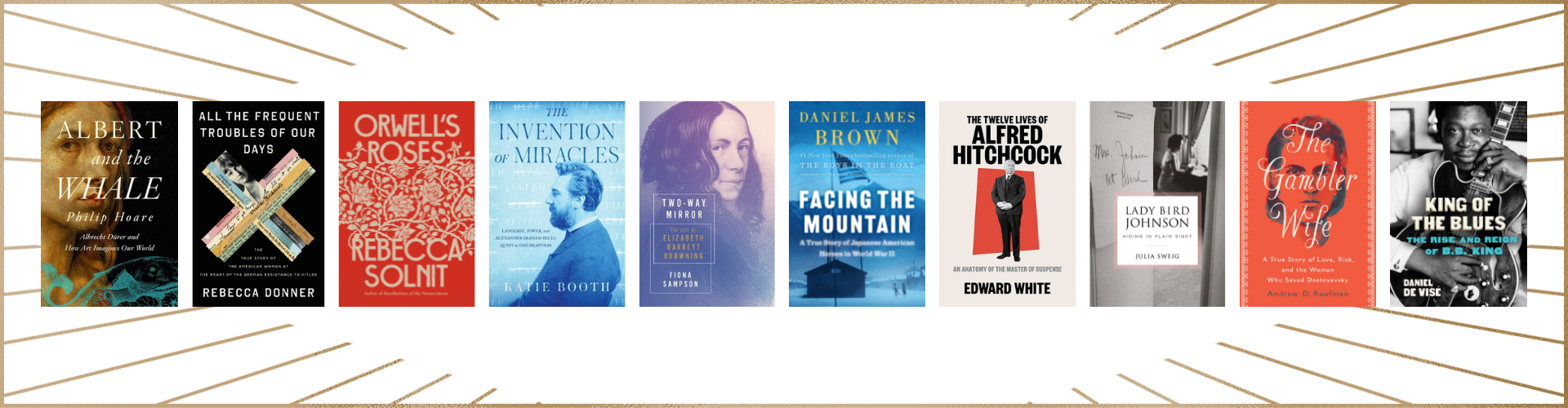 2022 PEN/Jacqueline Bograd Weld Award for Biography longlists book covers