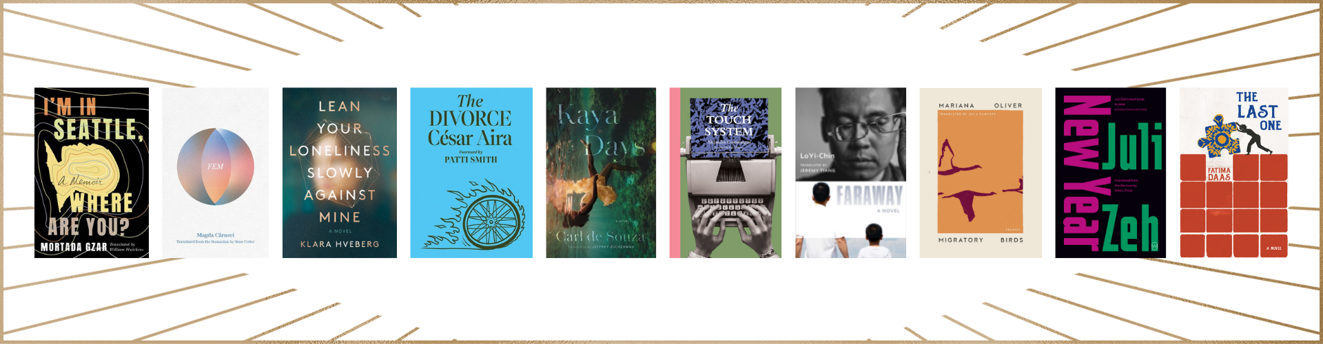 2022 PEN Translation Prize longlists book covers