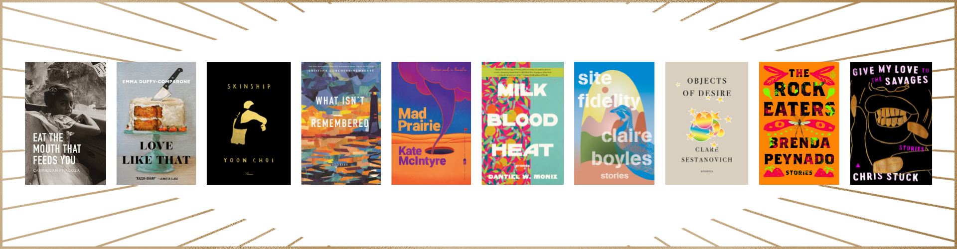 2022 PEN/Robert W. Bingham Prize for Debut Short Story Collection longlists book covers