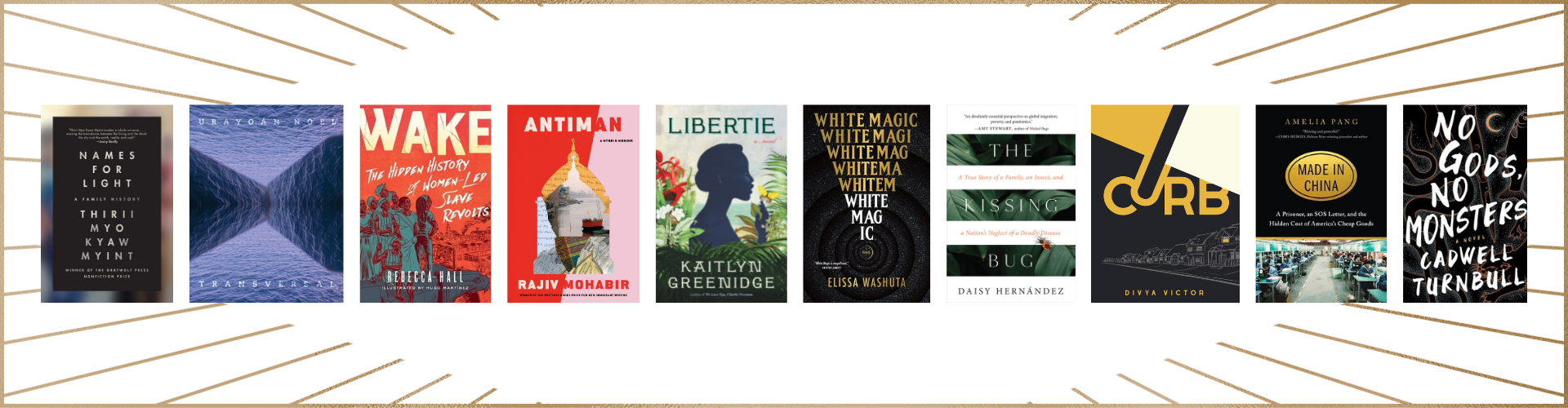 2022 PEN Open Book Award longlists book covers