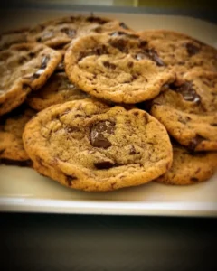 Finished chewy chocolate chunk cookies
