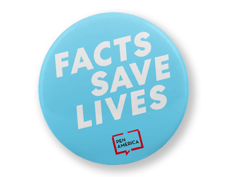 Facts Save Lives Button Pen Logo