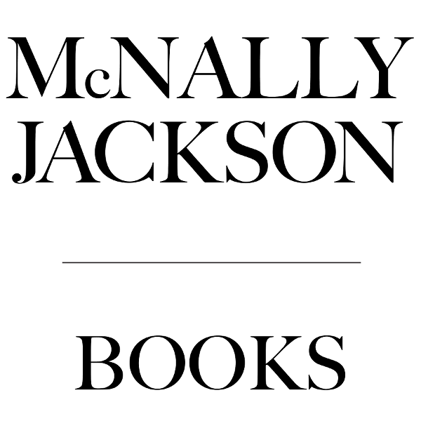 Black text on a light background reads McNALLY JACKSON in large serif font with a line underneath, followed by the word BOOKS in all caps below the line.