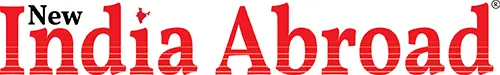 Logo of New India Abroad with the words in red font. India Abroad is bold and prominent, while New is smaller and above India; red horizontal stripes run through India Abroad, evoking the vibrant spirit often highlighted in press releases and festival coverage.